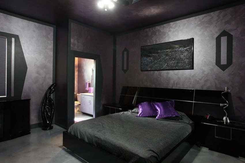 Black Master Bedroom