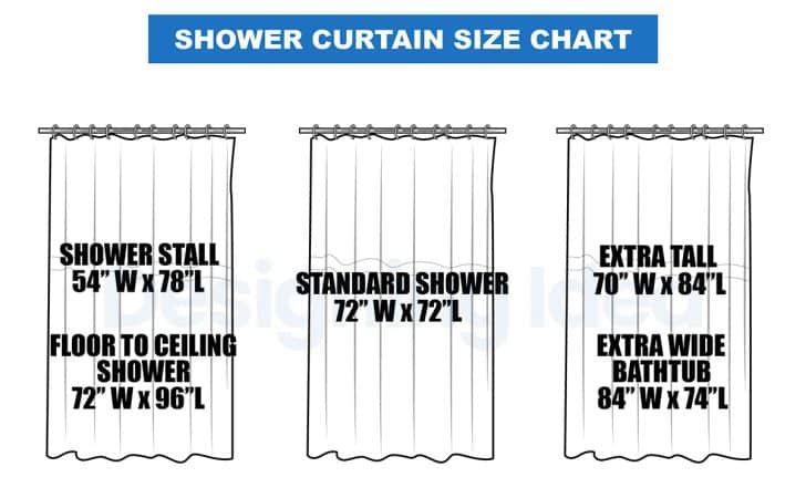 Most Popular Shower Curtain Sizes Measuring Tips