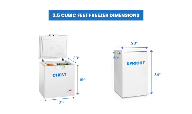 Top Freezer Sizes For Home Use Dimensions Guide