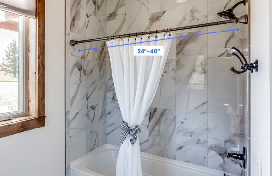 Shower Curtain Rod Sizes Designing Idea