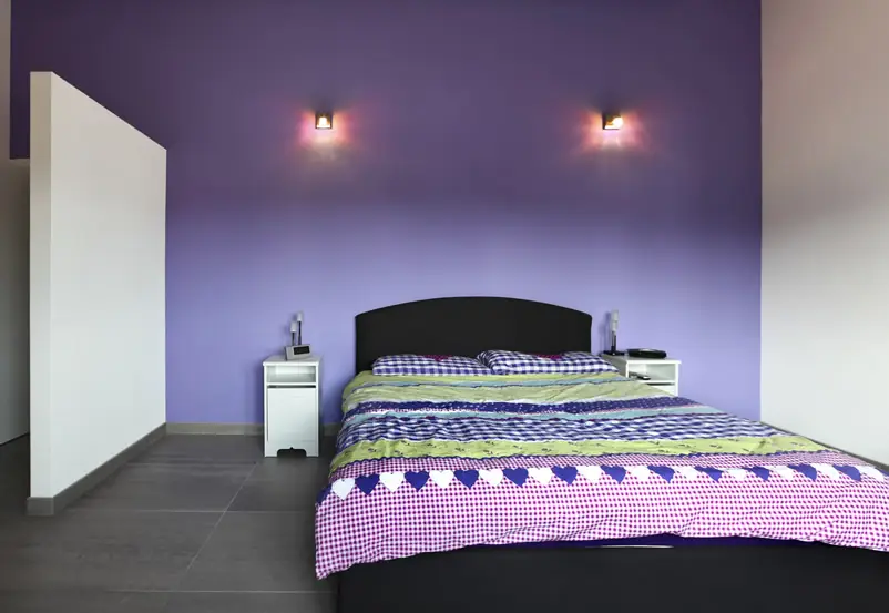 Cute purple and white room