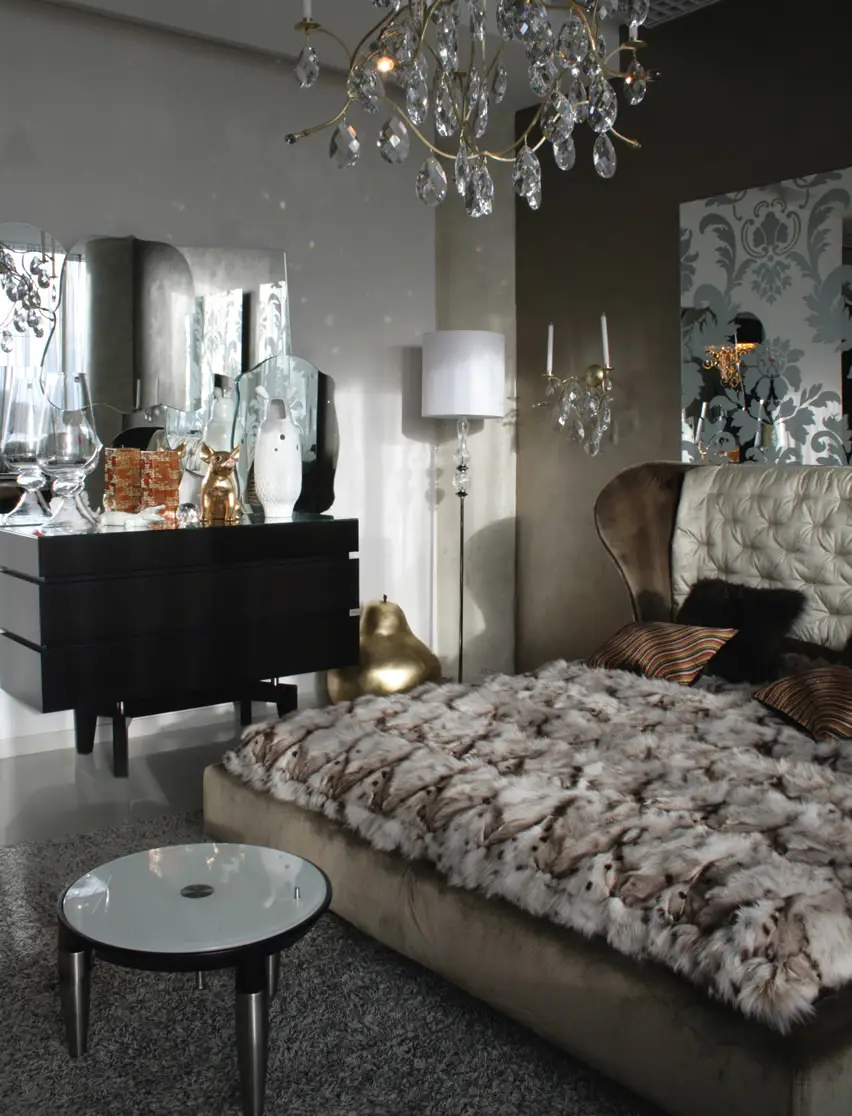 Luxury bedroom with elegant decor
