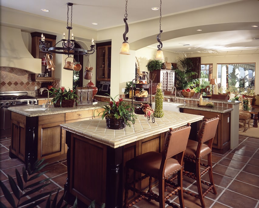 Luxury kitchen with two islands