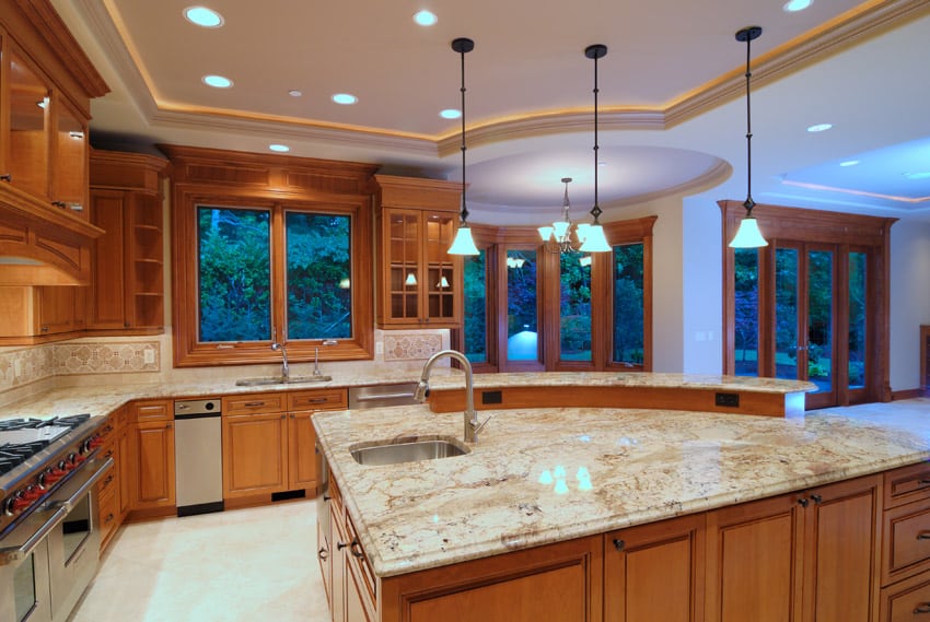 Designer kitchen with high end touches