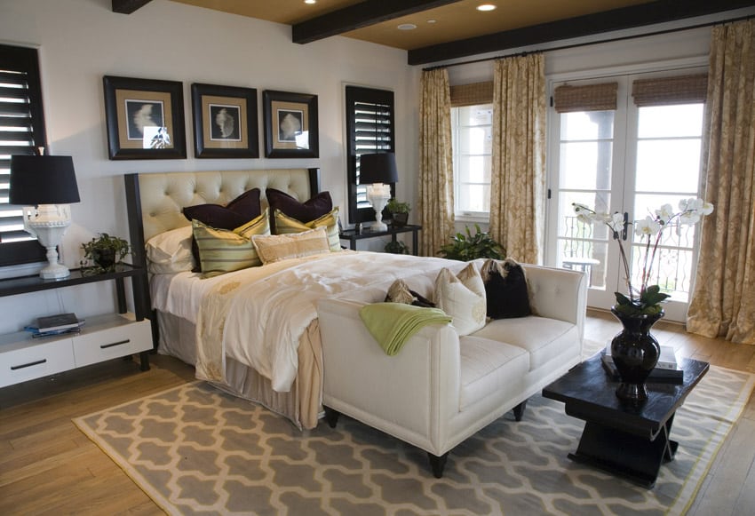 Elegant designed master bedroom