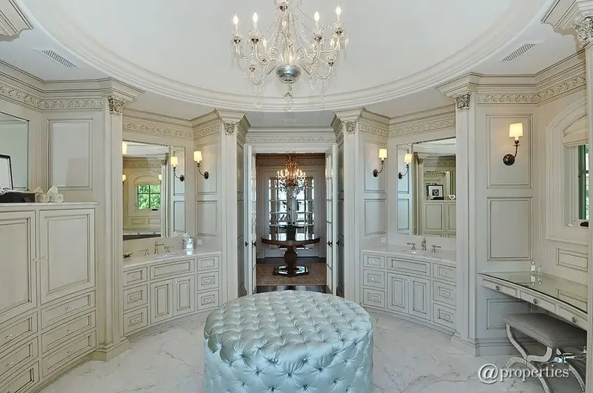 Master bath powder room in luxury home