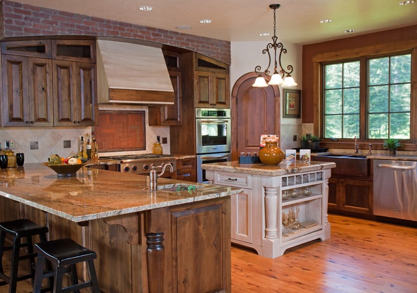 Rustic luxury custom wood kitchen
