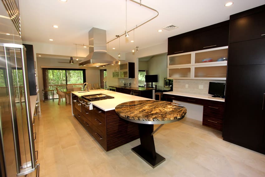 Large modern kitchen in expensive home