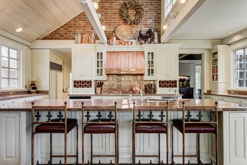 coastal decor above kitchen cabinets