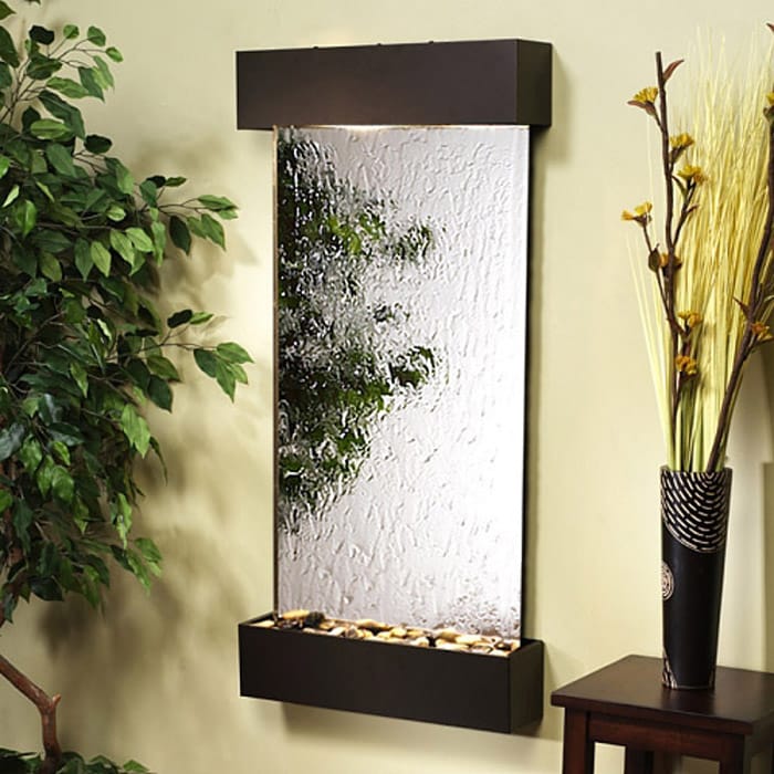 Indoor fountain silver mirror with aluminum frame