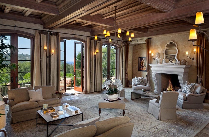 tuscan style living room