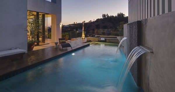 37 Swimming Pool Water Features Waterfall Design Ideas Designing Idea