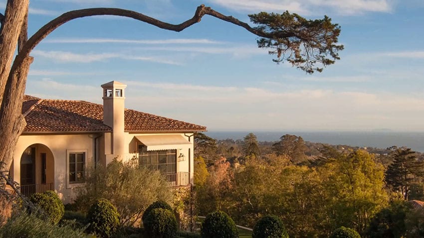 Ocean view Mediterranean style home