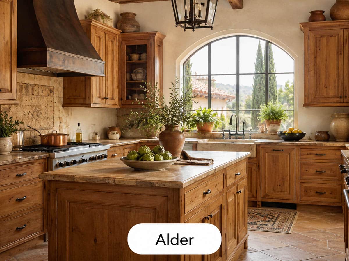 Alder cabinets