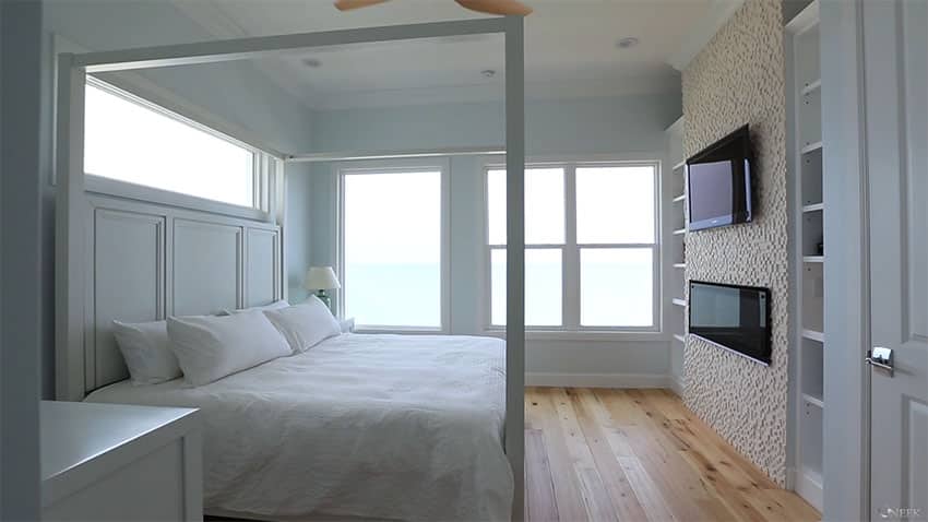 Beach home bedroom with oceanview