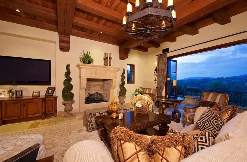 Beautiful living room at Italian home