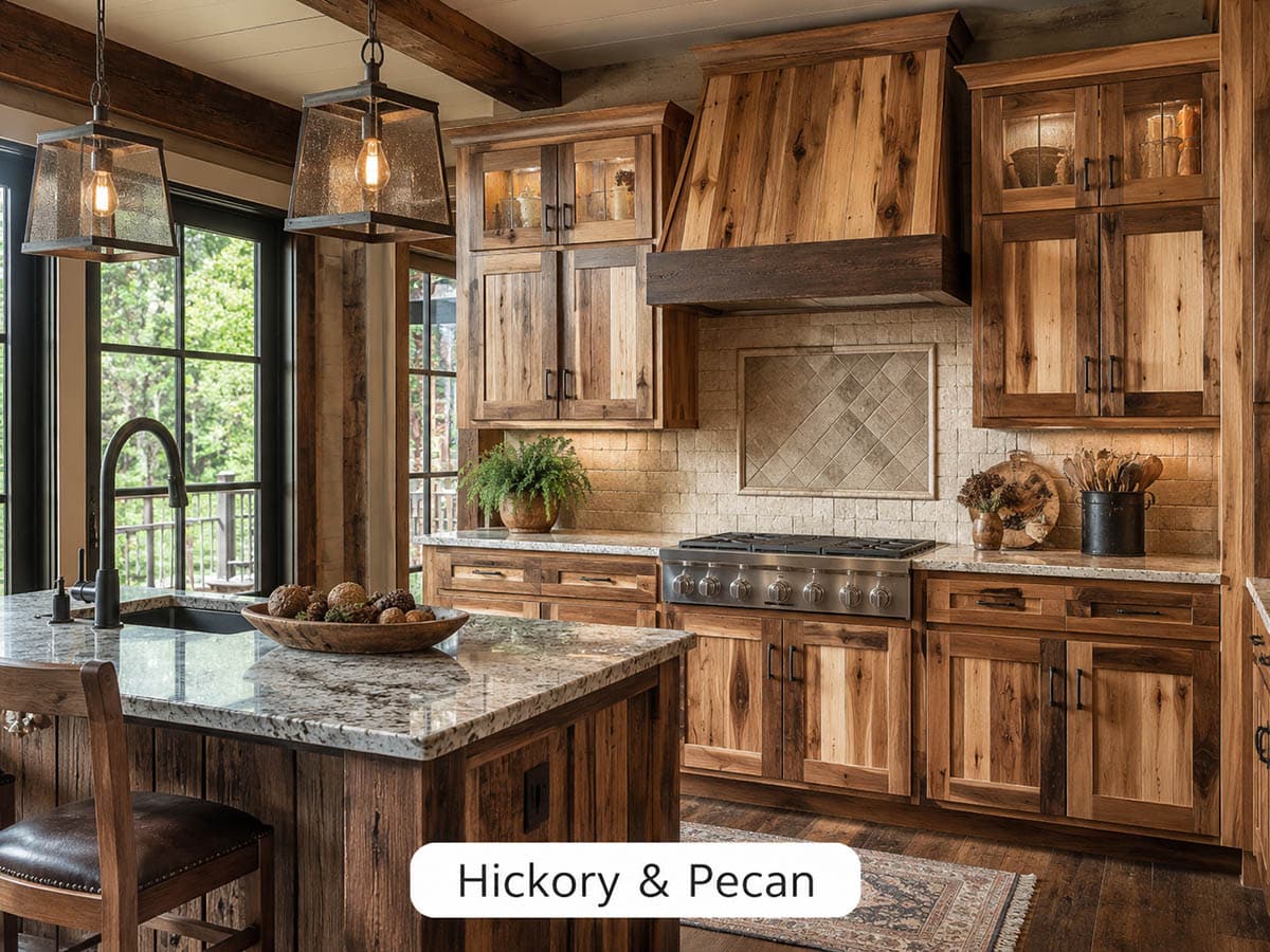 Hickory cabinets