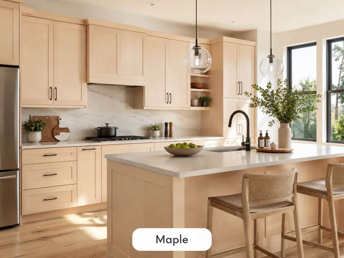 Maple cabinets
