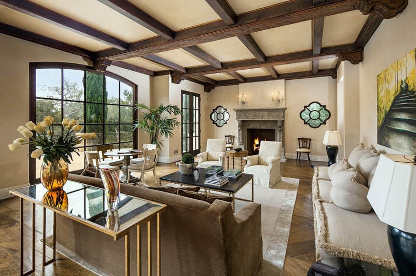 Room with solid fruit wood flooring and cream painted walls