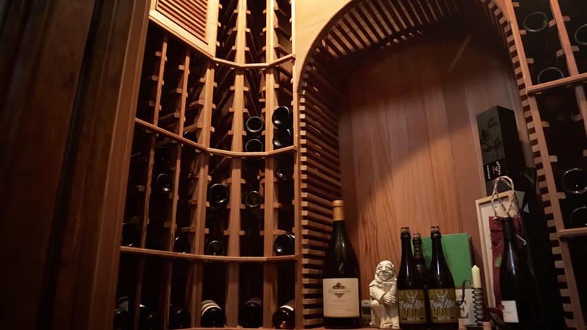 Wine cellar at Tuscan house