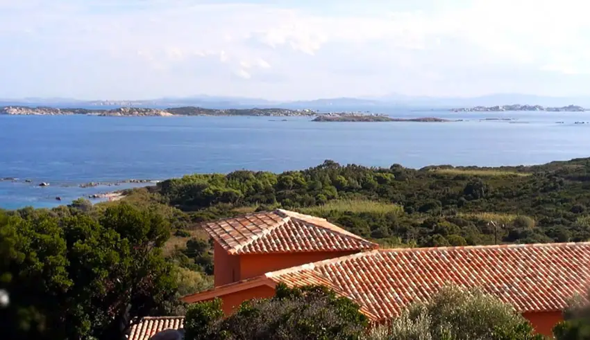 Ocean view patio at Corsica island 