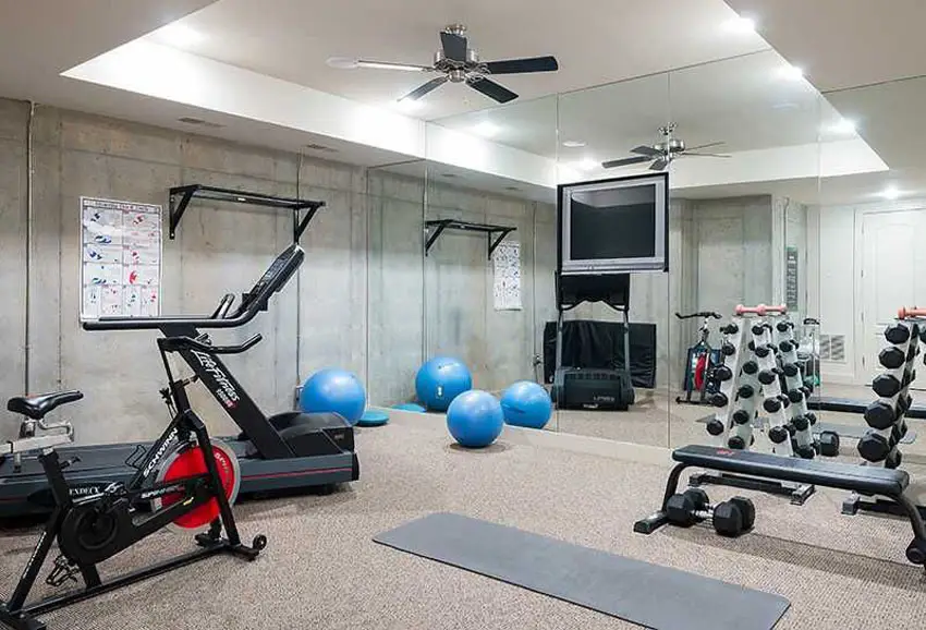 Concrete home gym