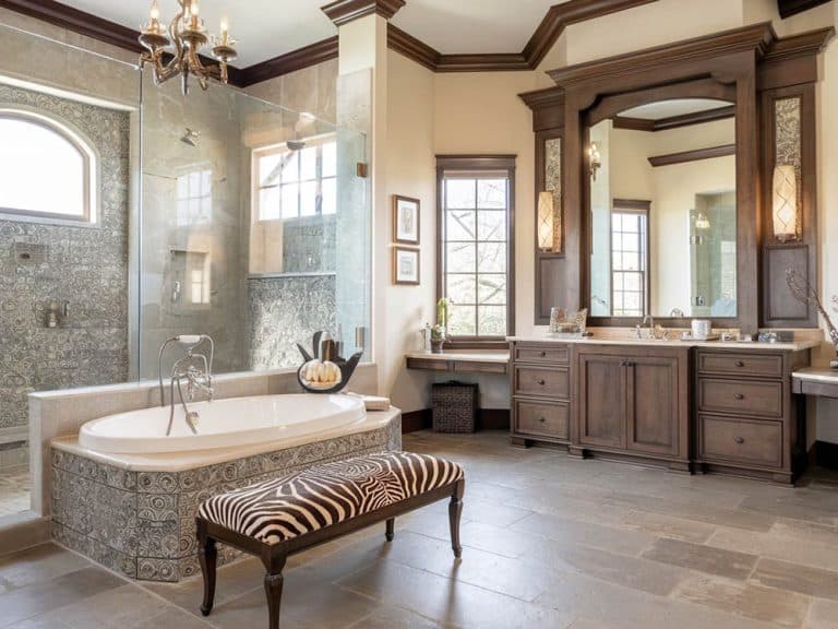 Craftsman Style Bathroom Design (27 Ideas for Vanity, Colors, Tile ...