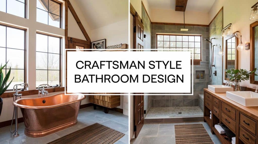 Craftsman Style Bathroom Design (27 Ideas for Vanity, Colors, Tile ...