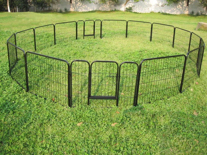 Metal pet fence