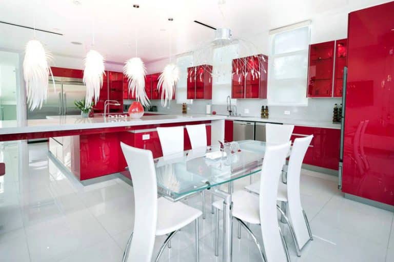 27 Red Kitchen Ideas (Cabinets & Decor Pictures)