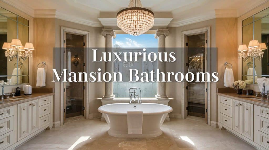 How To Design Luxurious Mansion Bathrooms: 30 High End Master Bath Ideas
