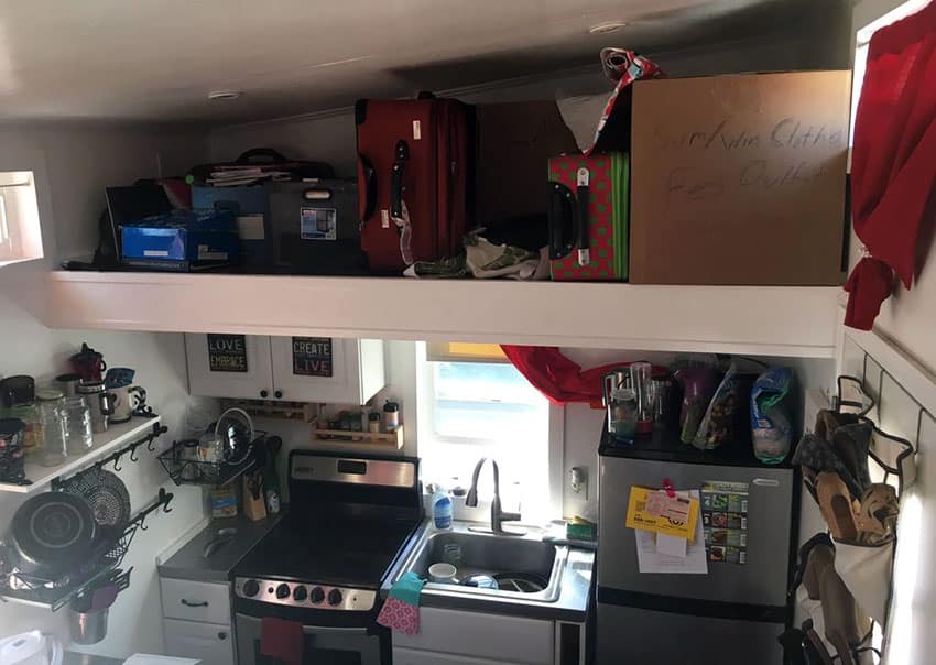 Small kitchen inside micro house