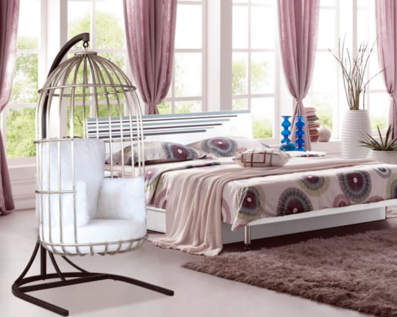 Hanging chair online bedroom