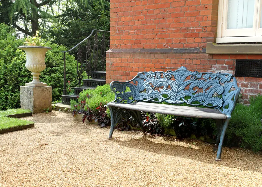 Decorative iron bench