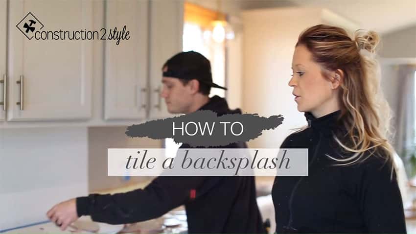 How to tile backsplash demonstration