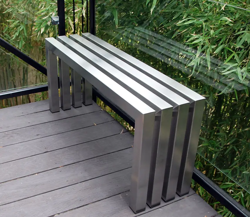 Modern bench for indoor or outdoors