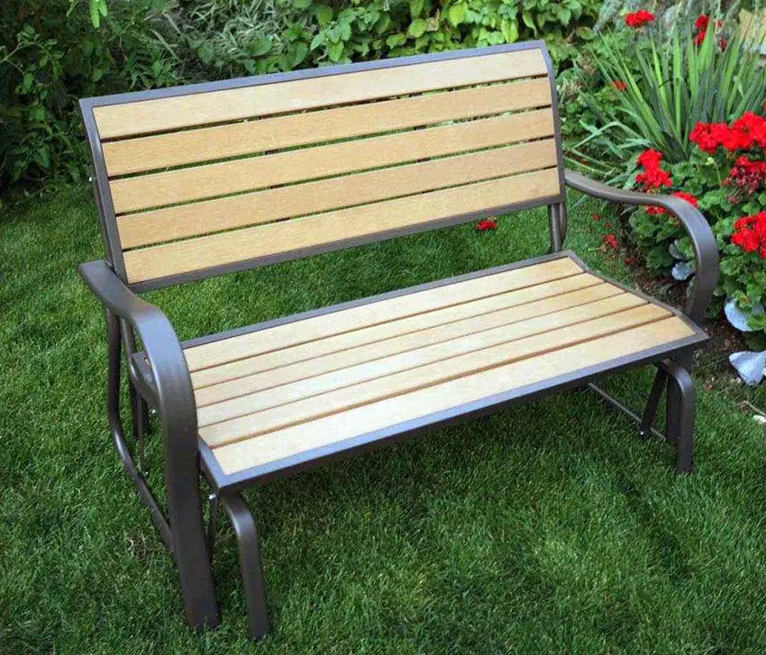 Outdoor glider bench 