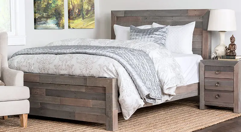 Bed frame with matching night stand