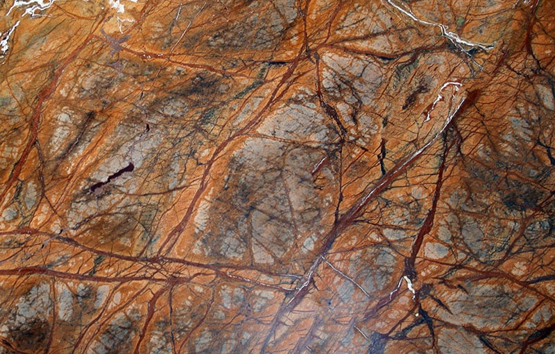 Rainforest brown granite slab