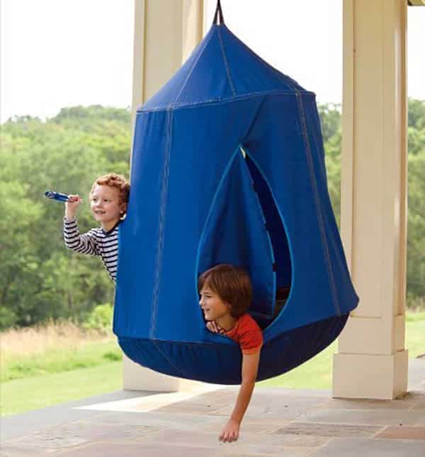 Hanging hangout tent for kids