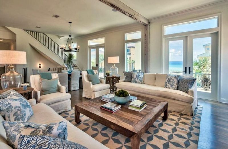 modern coastal living room decor