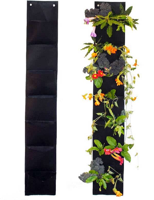 Hanging herb planter for vertical garden