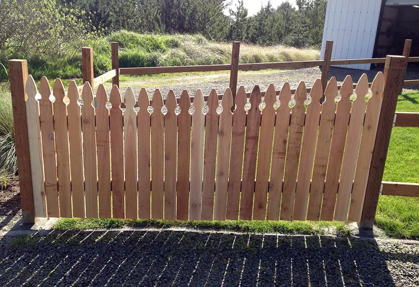 Installing fence with pressure treated posts