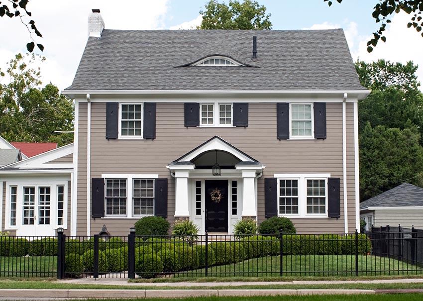 Asphalt shingles house