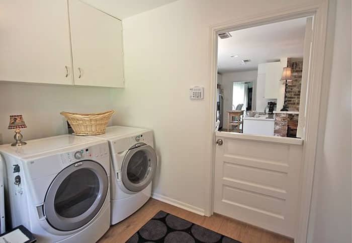 Dutch door in laundry room