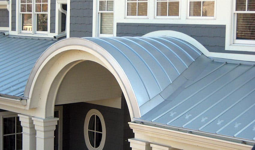 Metal panel roof