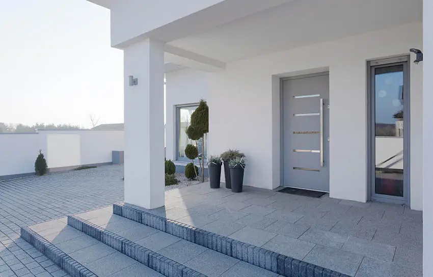 Light bluish gray Midcentury modern door