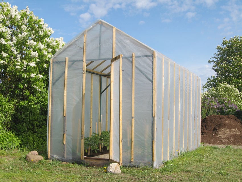 DIY plastic greenhouse 