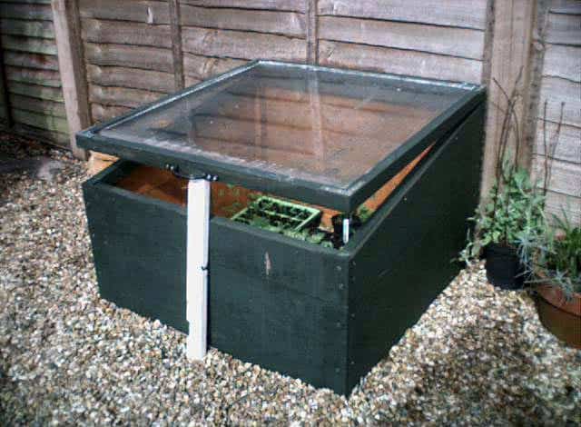Small coldframe greenhouse