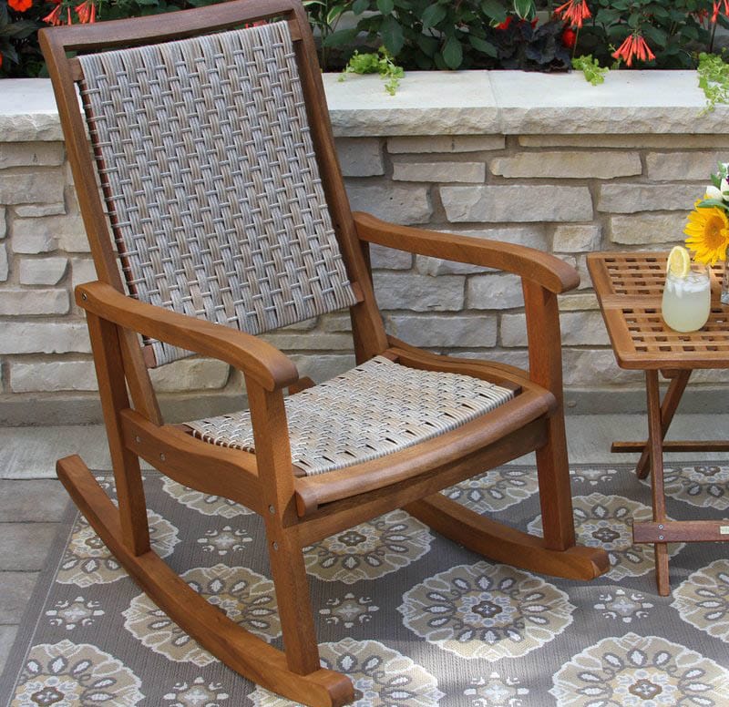 Outdoor patio rocking chair